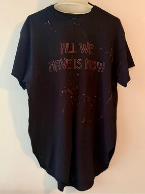 NWOT Pebby Forevee All We Have Is Now Graphic Tee